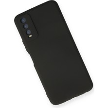 HappyCase  Vivo Y20 Kılıf Yumuşak Silikon Kılıf - Siyah