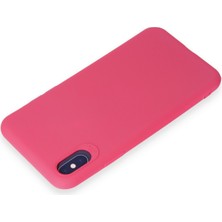 HappyCase  iPhone Xs Kılıf Yumuşak Silikon Kılıf - Pembe