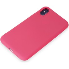 HappyCase  iPhone Xs Kılıf Yumuşak Silikon Kılıf - Pembe