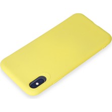 HappyCase  iPhone Xs Kılıf Yumuşak Silikon Kılıf - Sarı