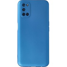 HappyCase  Oppo A92 Kılıf Yumuşak Silikon Kılıf - Mavi