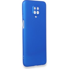 HappyCase  Xiaomi Redmi Note 9s Kılıf Yumuşak Silikon Kılıf - Mavi