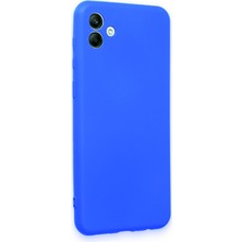 HappyCase  Samsung Galaxy A04 Kılıf Yumuşak Silikon Kılıf - Mavi