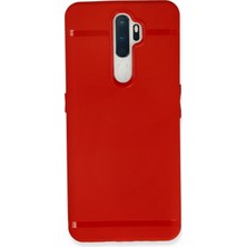 HappyCase  Oppo A9 2020 Kılıf Yumuşak Silikon Kılıf - Kırmızı