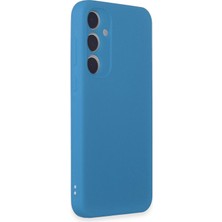 HappyCase  Samsung Galaxy A35 5g Kılıf Yumuşak Silikon Kılıf - Mavi