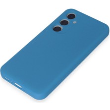 HappyCase  Samsung Galaxy A35 5g Kılıf Yumuşak Silikon Kılıf - Mavi