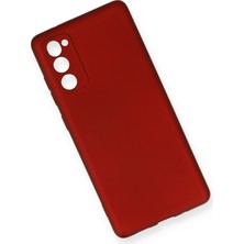 HappyCase  Samsung Galaxy S20 Fe Kılıf Yumuşak Silikon Kılıf - Bordo