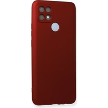 HappyCase  Oppo A15 Kılıf Yumuşak Silikon Kılıf - Bordo