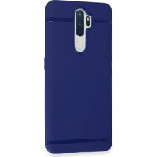 HappyCase  Oppo A5 2020 Kılıf Yumuşak Silikon Kılıf - Mavi