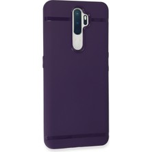 HappyCase  Oppo A9 2020 Kılıf Yumuşak Silikon Kılıf - Mürdüm