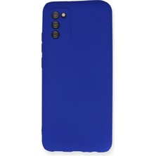 HappyCase  Samsung Galaxy A02S Kılıf Yumuşak Silikon Kılıf - Lacivert