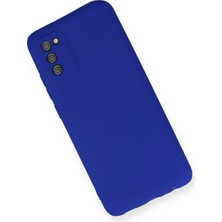 HappyCase  Samsung Galaxy A02S Kılıf Yumuşak Silikon Kılıf - Lacivert