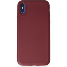 HappyCase  iPhone Xs Kılıf Yumuşak Silikon Kılıf - Kiremit