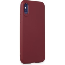 HappyCase  iPhone Xs Kılıf Yumuşak Silikon Kılıf - Kiremit