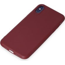 HappyCase  iPhone Xs Kılıf Yumuşak Silikon Kılıf - Kiremit