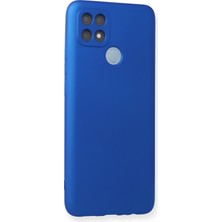 HappyCase  Oppo A15 Kılıf Yumuşak Silikon Kılıf - Mavi