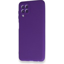 HappyCase  Samsung Galaxy A22 Kılıf Yumuşak Silikon Kılıf - Mor