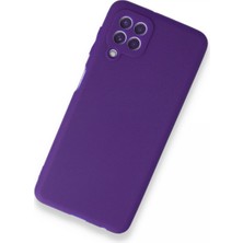 HappyCase  Samsung Galaxy A22 Kılıf Yumuşak Silikon Kılıf - Mor