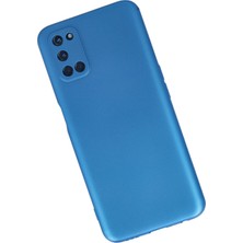 HappyCase  Oppo A72 Kılıf Yumuşak Silikon Kılıf - Mavi