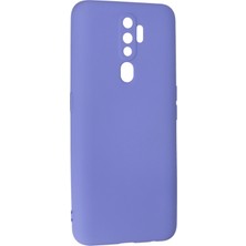 HappyCase  Oppo A9 2020 Kılıf Yumuşak Silikon Kılıf - Lila