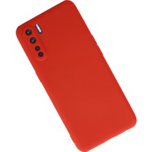 HappyCase  Oppo A91 / Reno 3 Kılıf Yumuşak Silikon Kılıf - Kırmızı