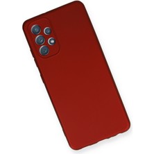 HappyCase  Samsung Galaxy A52S Kılıf Yumuşak Silikon Kılıf - Bordo