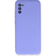 HappyCase  Samsung Galaxy A02S Kılıf Yumuşak Silikon Kılıf - Lila