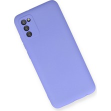 HappyCase  Samsung Galaxy A02S Kılıf Yumuşak Silikon Kılıf - Lila