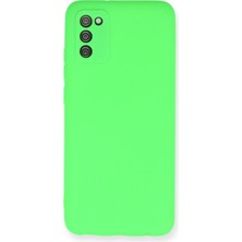 HappyCase  Samsung Galaxy A02S Kılıf Yumuşak Silikon Kılıf - Yeşil