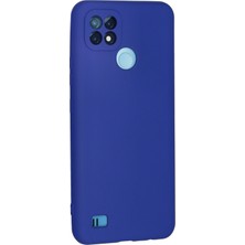 HappyCase  Realme C21 Kılıf Yumuşak Silikon Kılıf - Lacivert