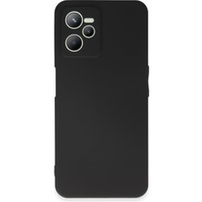 HappyCase  Realme C35 Kılıf Yumuşak Silikon Kılıf - Siyah