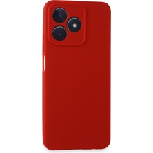 HappyCase  Realme C53 Kılıf Yumuşak Silikon Kılıf - Kırmızı