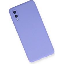 HappyCase  Samsung Galaxy A02 Kılıf Yumuşak Silikon Kılıf - Lila