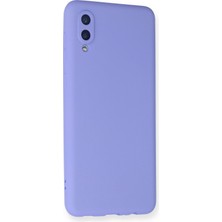 HappyCase  Samsung Galaxy A02 Kılıf Yumuşak Silikon Kılıf - Lila