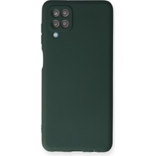 HappyCase  Samsung Galaxy M12 Kılıf Yumuşak Silikon Kılıf - Koyu Yeşil