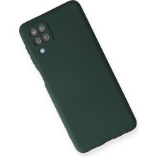 HappyCase  Samsung Galaxy M12 Kılıf Yumuşak Silikon Kılıf - Koyu Yeşil