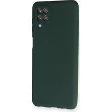 HappyCase  Samsung Galaxy M12 Kılıf Yumuşak Silikon Kılıf - Koyu Yeşil