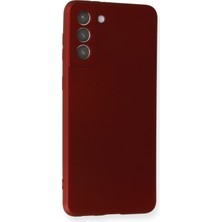 HappyCase  Samsung Galaxy S21 Plus Kılıf Yumuşak Silikon Kılıf - Bordo