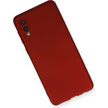 HappyCase  Samsung Galaxy A02 Kılıf Yumuşak Silikon Kılıf - Bordo