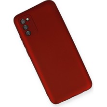 HappyCase  Samsung Galaxy A02S Kılıf Yumuşak Silikon Kılıf - Bordo