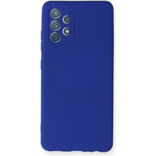 HappyCase  Samsung Galaxy A32 Kılıf Yumuşak Silikon Kılıf - Lacivert