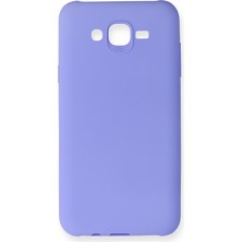 HappyCase  Samsung Galaxy J7 Kılıf Yumuşak Silikon Kılıf - Lila