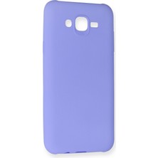 HappyCase  Samsung Galaxy J7 Kılıf Yumuşak Silikon Kılıf - Lila