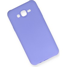 HappyCase  Samsung Galaxy J7 Kılıf Yumuşak Silikon Kılıf - Lila