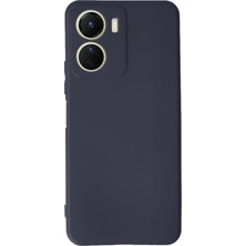 HappyCase  Vivo Y16 Kılıf Yumuşak Silikon Kılıf - Lacivert