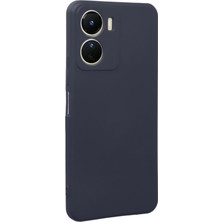 HappyCase  Vivo Y16 Kılıf Yumuşak Silikon Kılıf - Lacivert