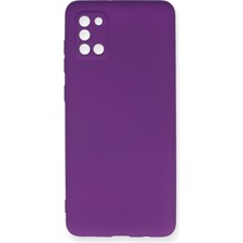 HappyCase  Samsung Galaxy A31 Kılıf Yumuşak Silikon Kılıf - Mor