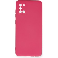 HappyCase  Samsung Galaxy A31 Kılıf Yumuşak Silikon Kılıf - Pembe