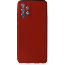 HappyCase  Samsung Galaxy A32 Kılıf Yumuşak Silikon Kılıf - Bordo