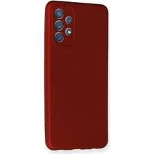 HappyCase  Samsung Galaxy A32 Kılıf Yumuşak Silikon Kılıf - Bordo